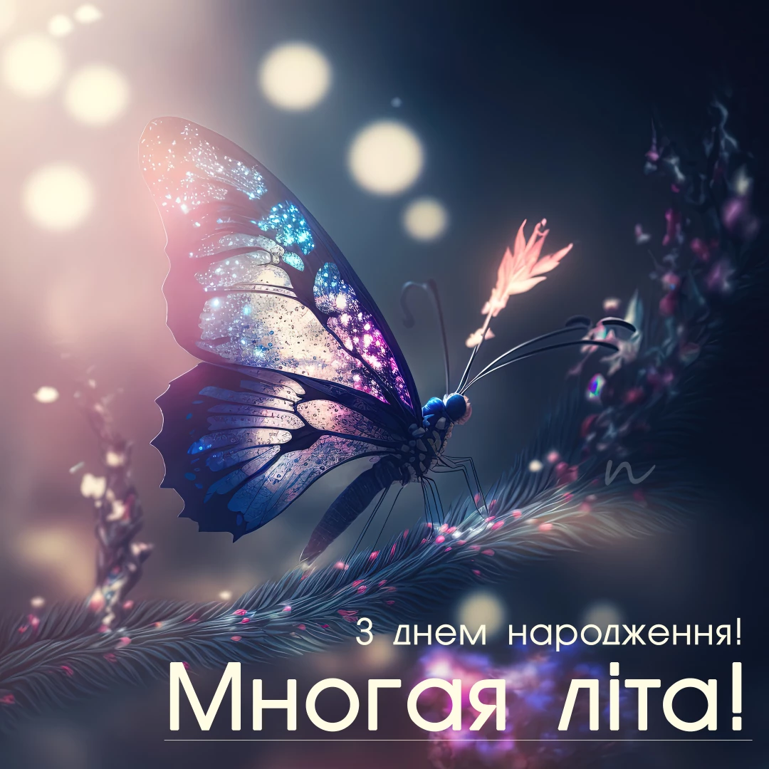 Многая Лета  на украинском языке, открытка 4